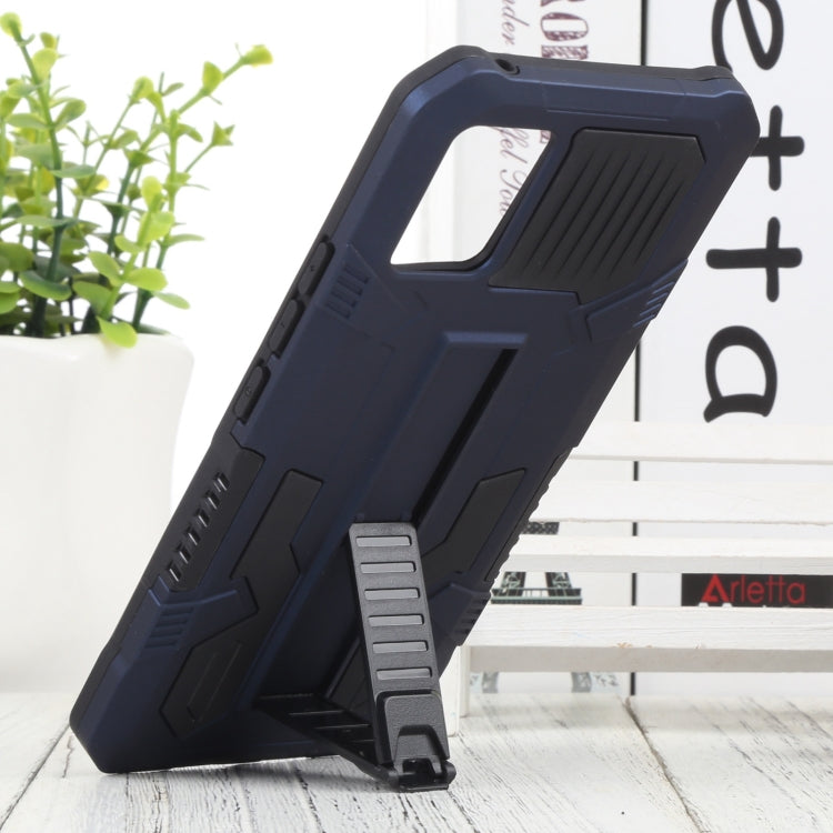 For vivo V20 Vanguard Warrior All Inclusive Double-color Shockproof TPU + PC Phone Case with Holder