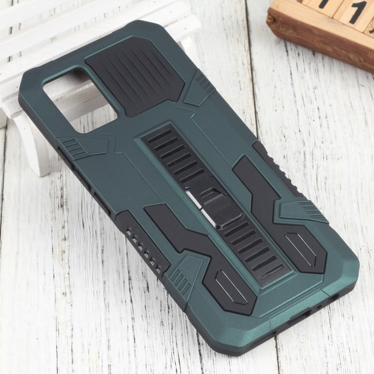 For vivo V20 Vanguard Warrior All Inclusive Double-color Shockproof TPU + PC Phone Case with Holder