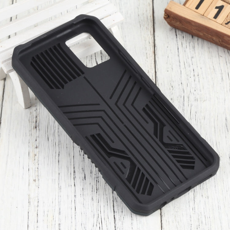 For vivo V20 Vanguard Warrior All Inclusive Double-color Shockproof TPU + PC Phone Case with Holder