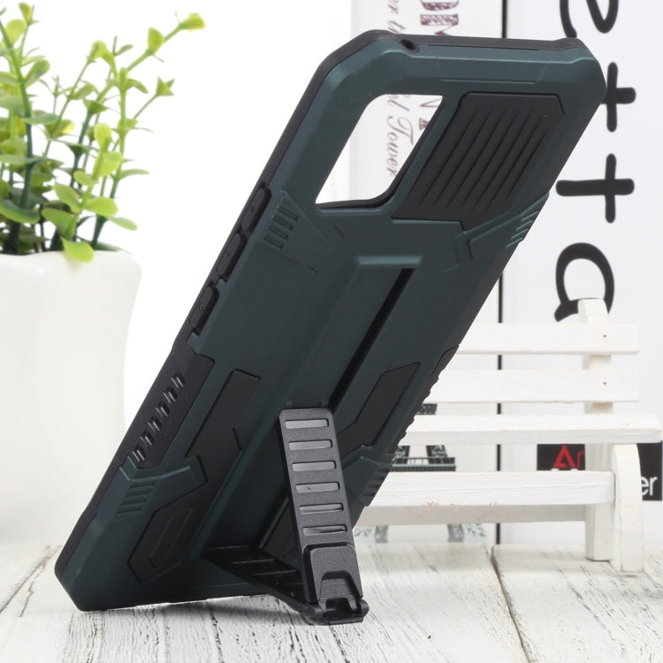 For vivo V20 Vanguard Warrior All Inclusive Double-color Shockproof TPU + PC Phone Case with Holder
