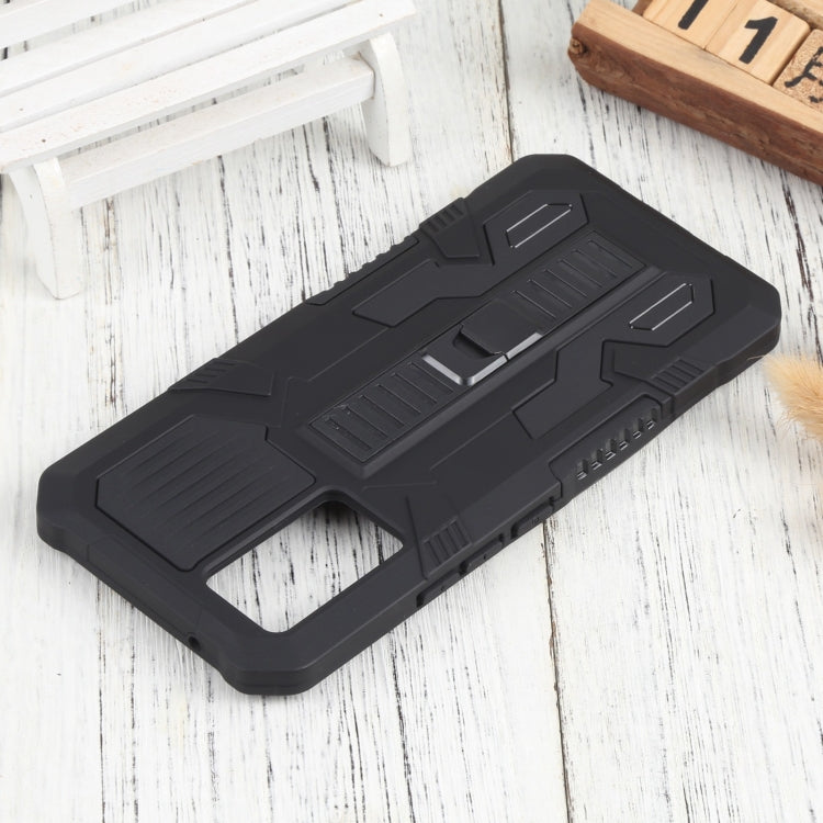 For vivo V21 Vanguard Warrior All Inclusive Double-color Shockproof TPU + PC Phone Case with Holder