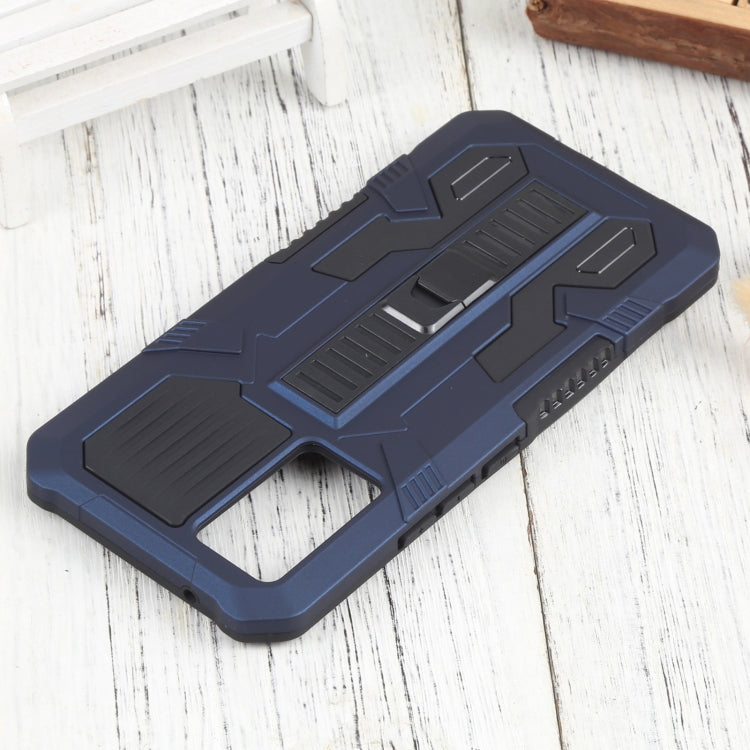 For vivo V21 Vanguard Warrior All Inclusive Double-color Shockproof TPU + PC Phone Case with Holder