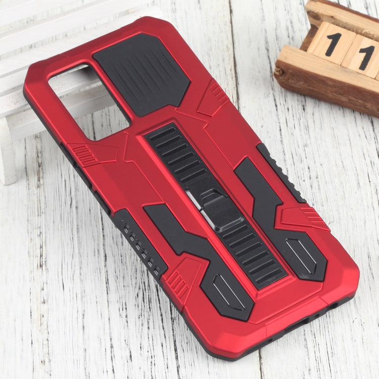 For vivo V21e Vanguard Warrior All Inclusive Double-color Shockproof TPU + PC Phone Case with Holder