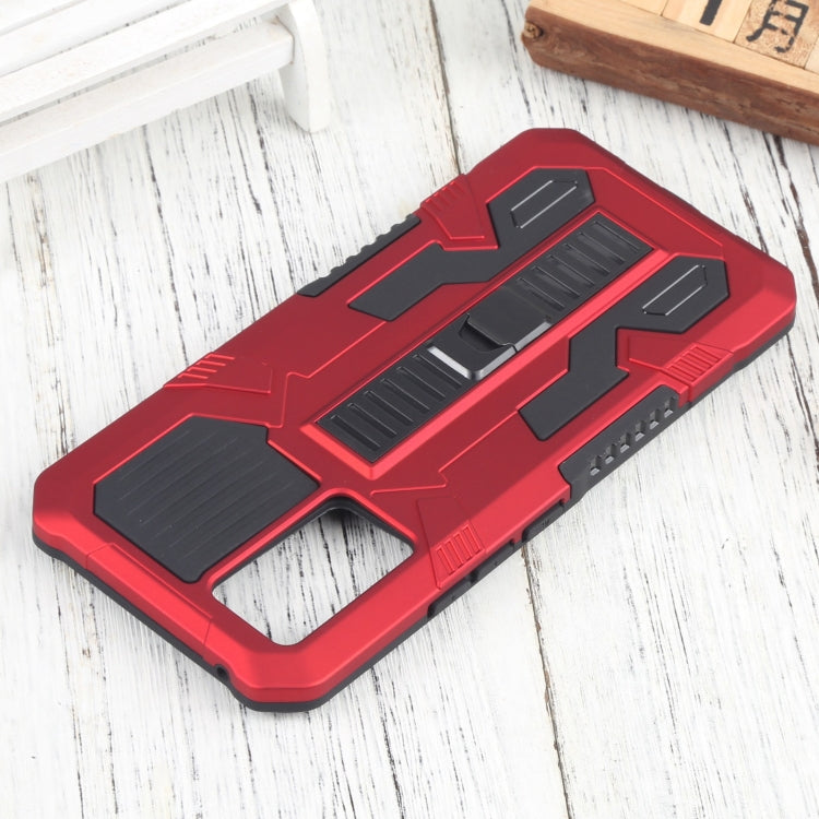 For vivo V21e Vanguard Warrior All Inclusive Double-color Shockproof TPU + PC Phone Case with Holder