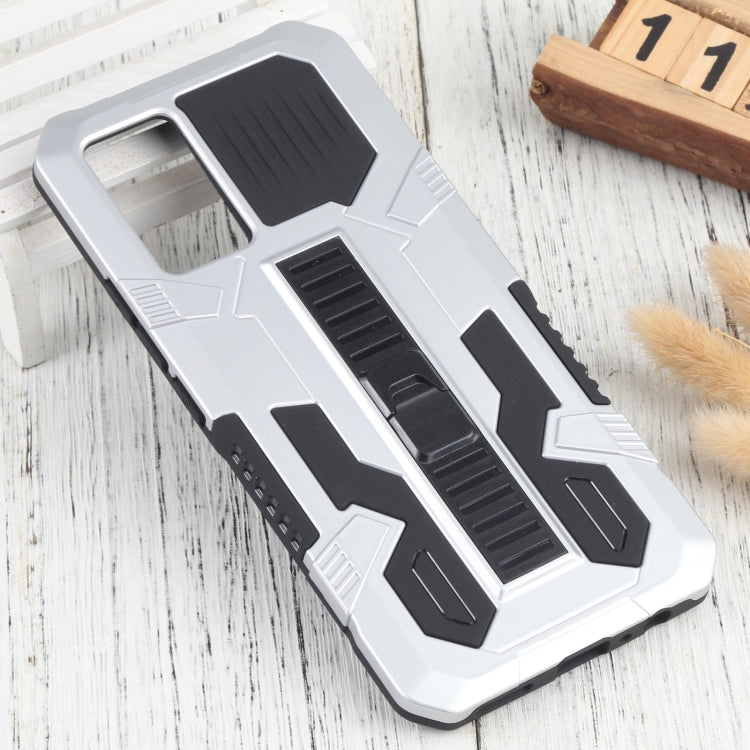 For vivo V21e Vanguard Warrior All Inclusive Double-color Shockproof TPU + PC Phone Case with Holder