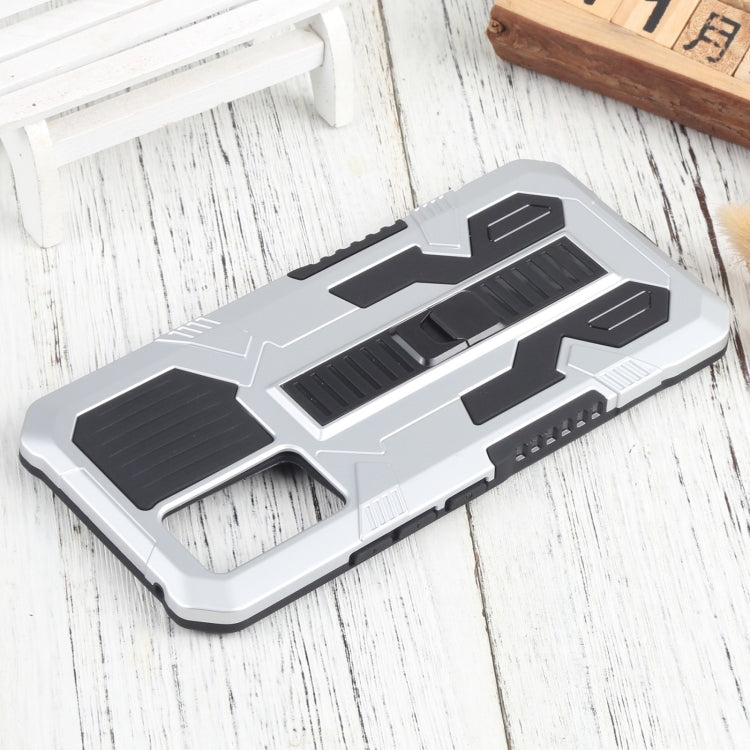 For vivo V21e Vanguard Warrior All Inclusive Double-color Shockproof TPU + PC Phone Case with Holder