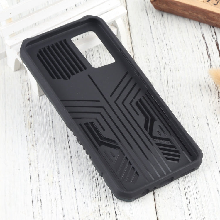 For vivo V21e Vanguard Warrior All Inclusive Double-color Shockproof TPU + PC Phone Case with Holder