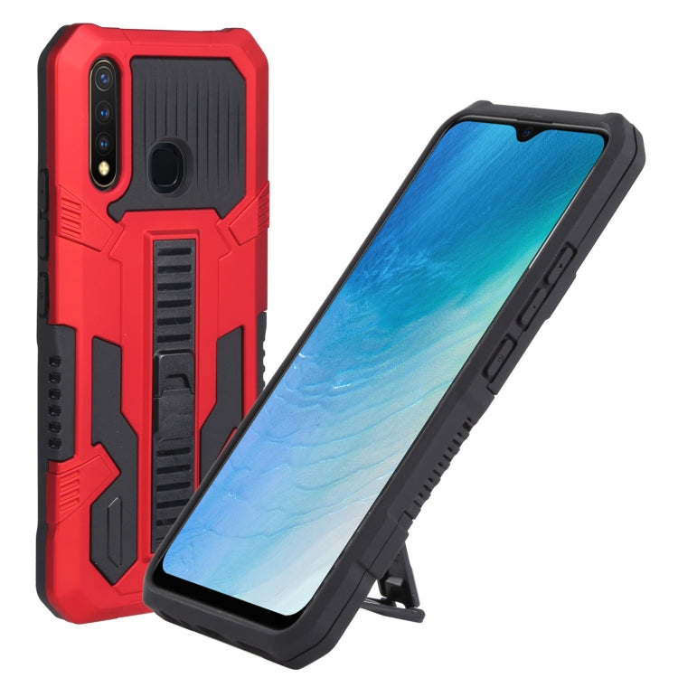 For vivo Y19 Vanguard Warrior All Inclusive Double-color Shockproof TPU + PC Phone Case with Holder