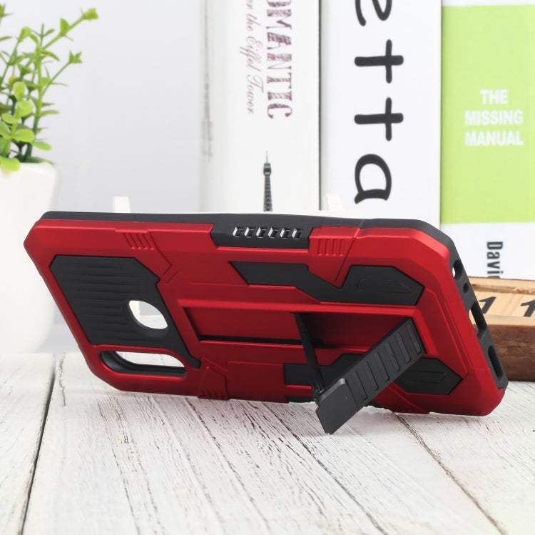 For vivo Y19 Vanguard Warrior All Inclusive Double-color Shockproof TPU + PC Phone Case with Holder