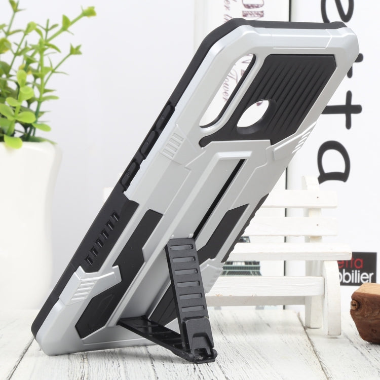 For vivo Y19 Vanguard Warrior All Inclusive Double-color Shockproof TPU + PC Phone Case with Holder