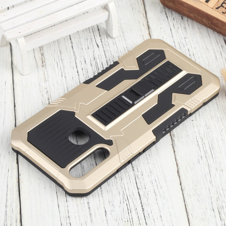 For vivo Y19 Vanguard Warrior All Inclusive Double-color Shockproof TPU + PC Phone Case with Holder