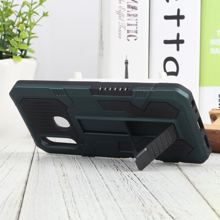 For vivo Y19 Vanguard Warrior All Inclusive Double-color Shockproof TPU + PC Phone Case with Holder