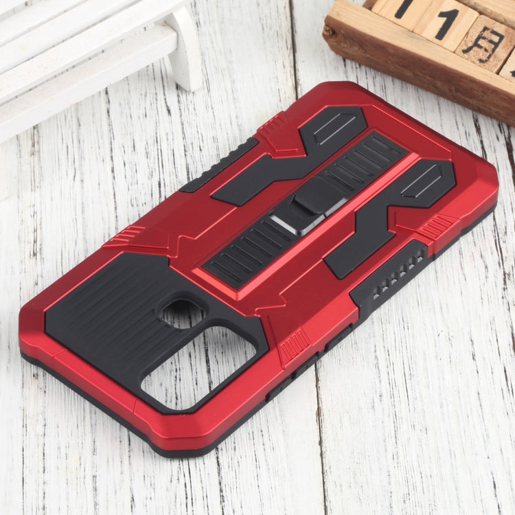 For vivo Y50 Vanguard Warrior All Inclusive Double-color Shockproof TPU + PC Phone Case with Holder