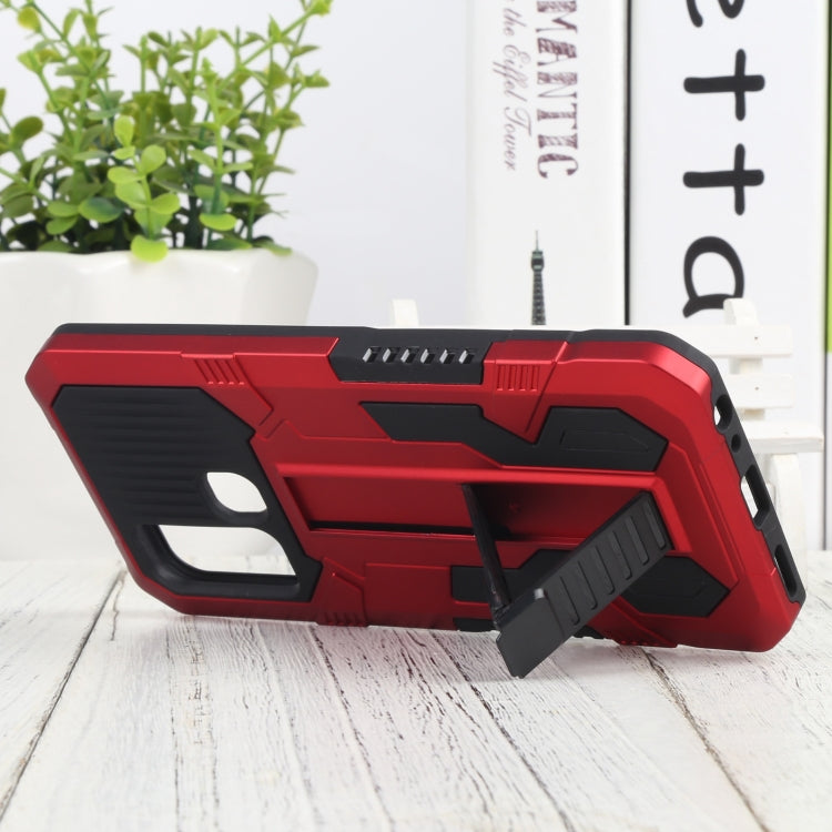 For vivo Y50 Vanguard Warrior All Inclusive Double-color Shockproof TPU + PC Phone Case with Holder