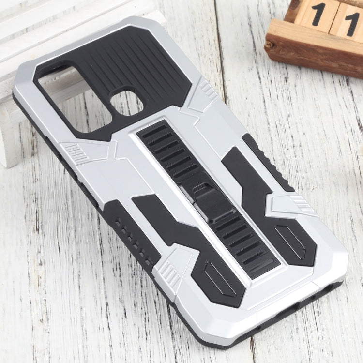 For vivo Y50 Vanguard Warrior All Inclusive Double-color Shockproof TPU + PC Phone Case with Holder