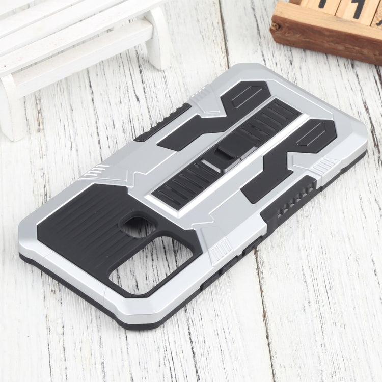 For vivo Y50 Vanguard Warrior All Inclusive Double-color Shockproof TPU + PC Phone Case with Holder