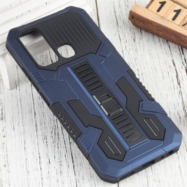 For vivo Y50 Vanguard Warrior All Inclusive Double-color Shockproof TPU + PC Phone Case with Holder
