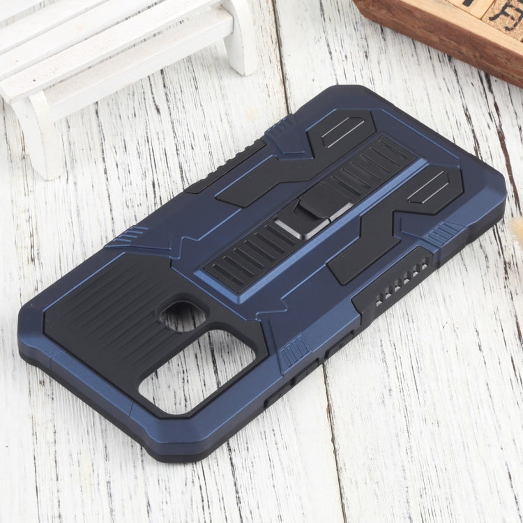 For vivo Y50 Vanguard Warrior All Inclusive Double-color Shockproof TPU + PC Phone Case with Holder