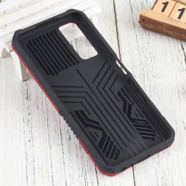 For vivo Y51 2020 December Vanguard Warrior All Inclusive Double-color Shockproof TPU + PC Phone Case with Holder