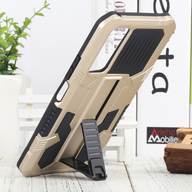 For vivo Y51 2020 December Vanguard Warrior All Inclusive Double-color Shockproof TPU + PC Phone Case with Holder