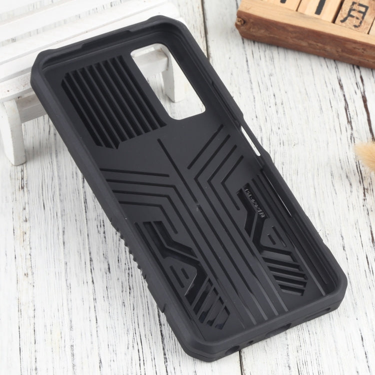 For vivo Y51 2020 December Vanguard Warrior All Inclusive Double-color Shockproof TPU + PC Phone Case with Holder