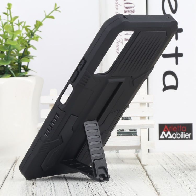 For vivo Y51 2020 December Vanguard Warrior All Inclusive Double-color Shockproof TPU + PC Phone Case with Holder