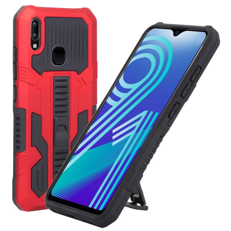 For vivo Y91 Vanguard Warrior All Inclusive Double-color Shockproof TPU + PC Phone Case with Holder