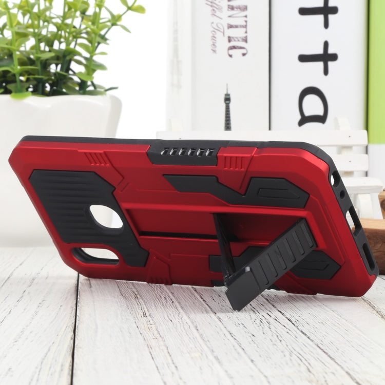 For vivo Y91 Vanguard Warrior All Inclusive Double-color Shockproof TPU + PC Phone Case with Holder