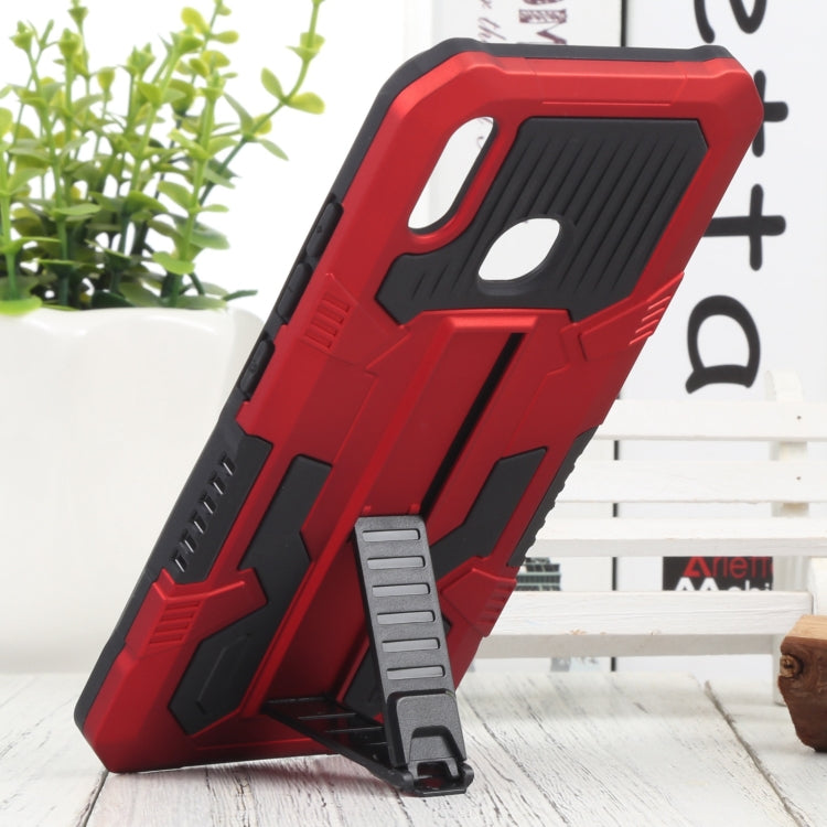 For vivo Y91 Vanguard Warrior All Inclusive Double-color Shockproof TPU + PC Phone Case with Holder