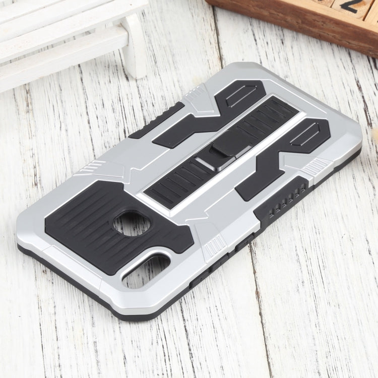 For vivo Y91 Vanguard Warrior All Inclusive Double-color Shockproof TPU + PC Phone Case with Holder