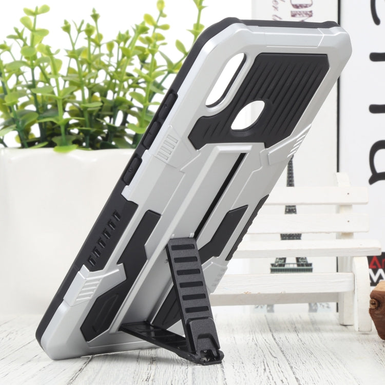 For vivo Y91 Vanguard Warrior All Inclusive Double-color Shockproof TPU + PC Phone Case with Holder