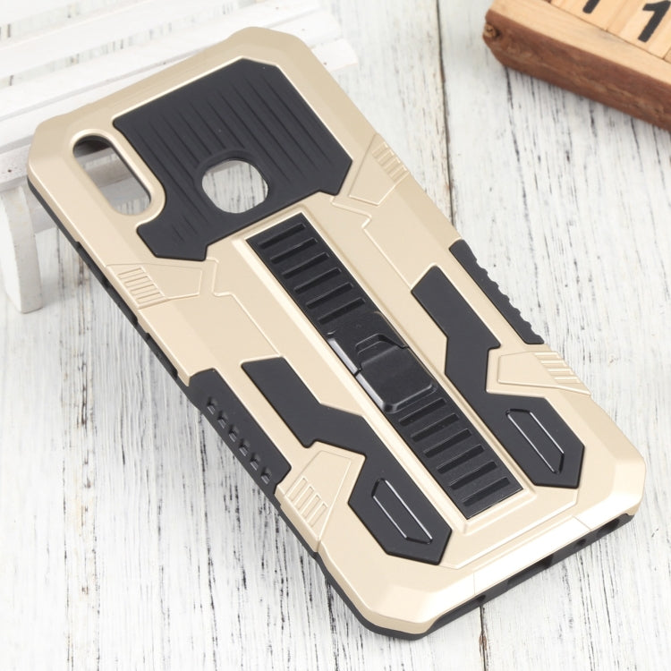 For vivo Y91 Vanguard Warrior All Inclusive Double-color Shockproof TPU + PC Phone Case with Holder