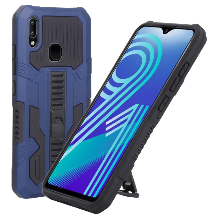 For vivo Y91 Vanguard Warrior All Inclusive Double-color Shockproof TPU + PC Phone Case with Holder