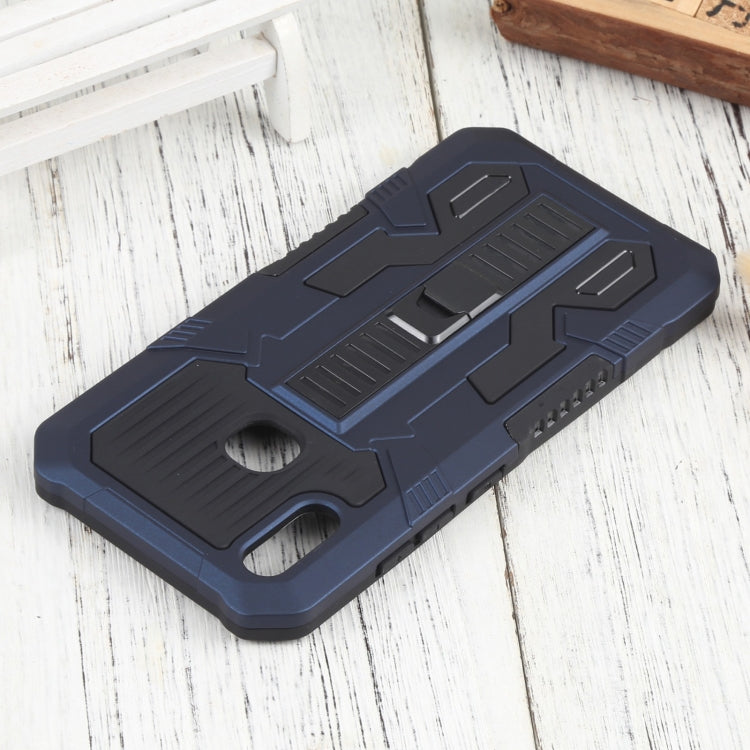 For vivo Y91 Vanguard Warrior All Inclusive Double-color Shockproof TPU + PC Phone Case with Holder