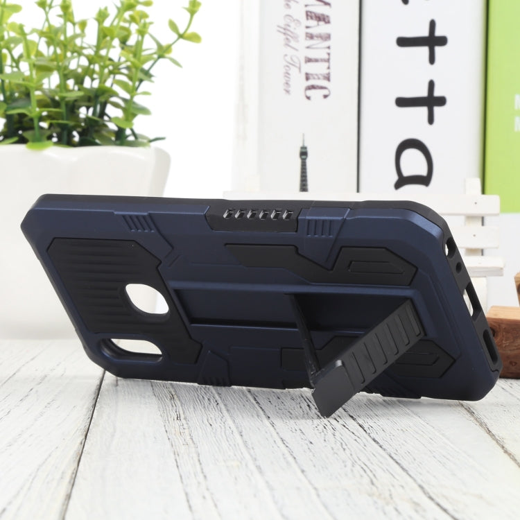 For vivo Y91 Vanguard Warrior All Inclusive Double-color Shockproof TPU + PC Phone Case with Holder