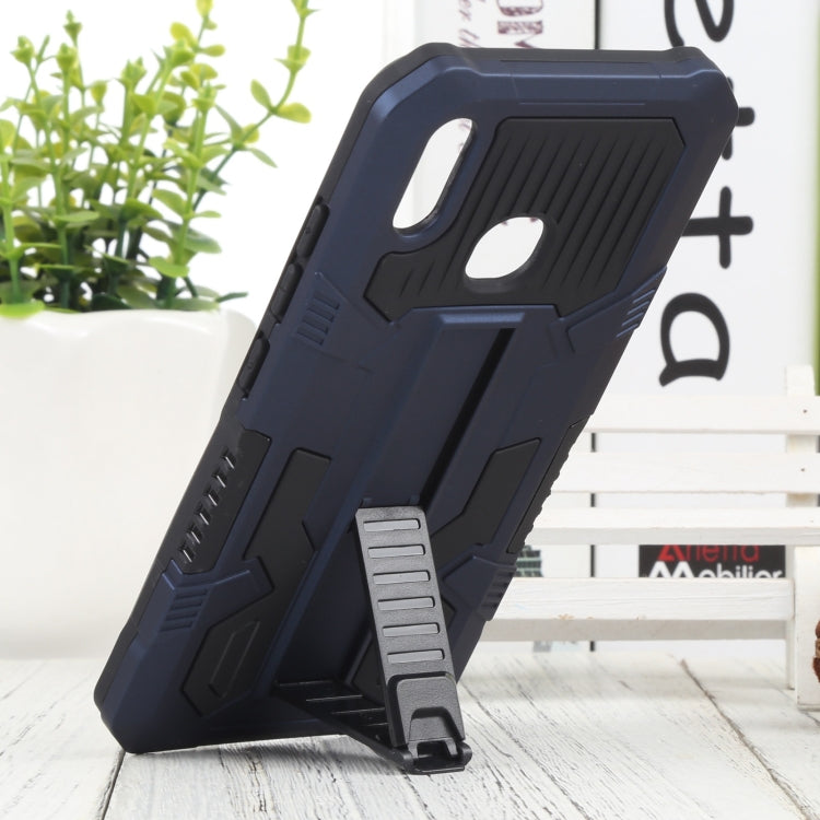 For vivo Y91 Vanguard Warrior All Inclusive Double-color Shockproof TPU + PC Phone Case with Holder