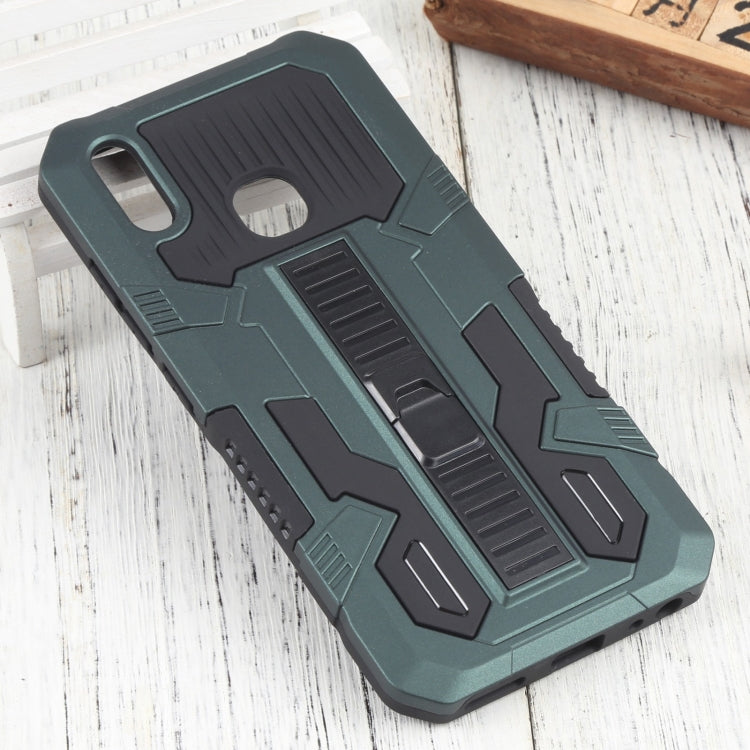 For vivo Y91 Vanguard Warrior All Inclusive Double-color Shockproof TPU + PC Phone Case with Holder