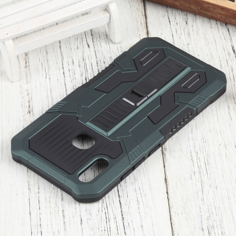 For vivo Y91 Vanguard Warrior All Inclusive Double-color Shockproof TPU + PC Phone Case with Holder