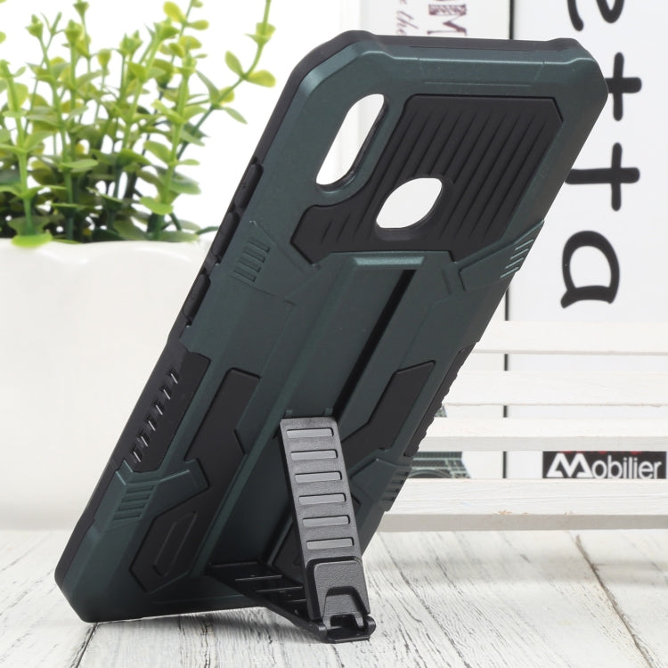 For vivo Y91 Vanguard Warrior All Inclusive Double-color Shockproof TPU + PC Phone Case with Holder