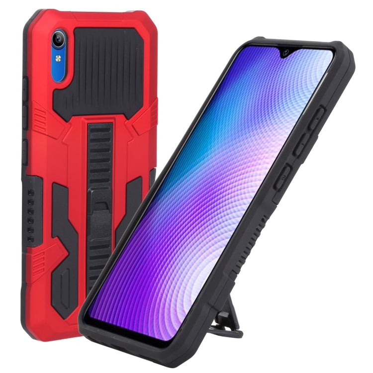 For vivo Y91i Indonesia Version / Y91C Vanguard Warrior All Inclusive Double-color Shockproof TPU + PC Phone Case with Holder