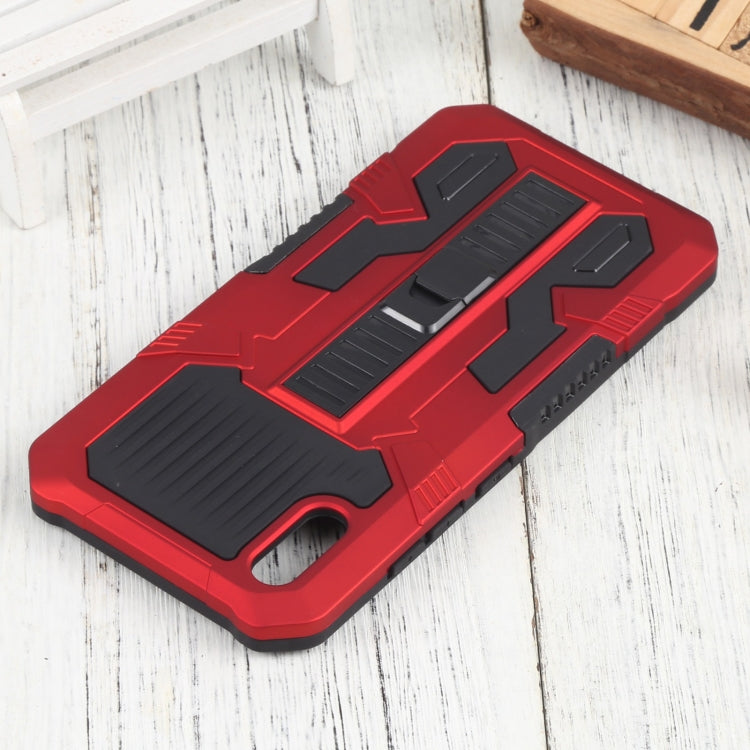 For vivo Y91i Indonesia Version / Y91C Vanguard Warrior All Inclusive Double-color Shockproof TPU + PC Phone Case with Holder