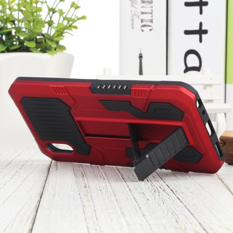 For vivo Y91i Indonesia Version / Y91C Vanguard Warrior All Inclusive Double-color Shockproof TPU + PC Phone Case with Holder
