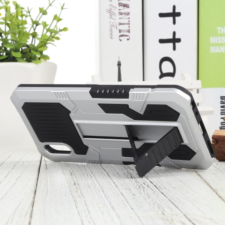 For vivo Y91i Indonesia Version / Y91C Vanguard Warrior All Inclusive Double-color Shockproof TPU + PC Phone Case with Holder