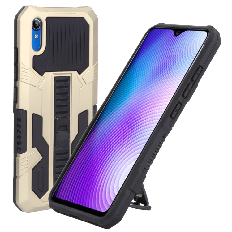 For vivo Y91i Indonesia Version / Y91C Vanguard Warrior All Inclusive Double-color Shockproof TPU + PC Phone Case with Holder