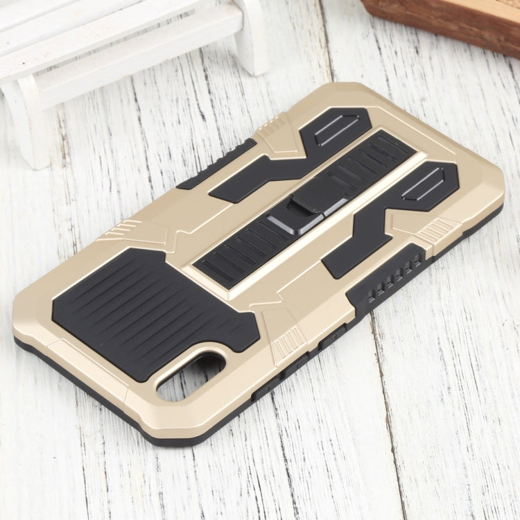 For vivo Y91i Indonesia Version / Y91C Vanguard Warrior All Inclusive Double-color Shockproof TPU + PC Phone Case with Holder