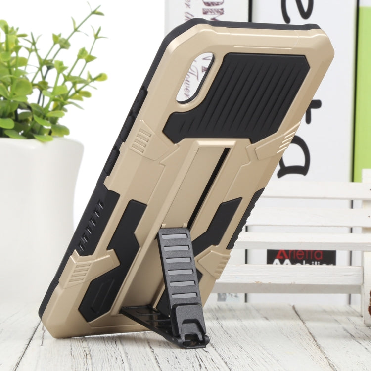 For vivo Y91i Indonesia Version / Y91C Vanguard Warrior All Inclusive Double-color Shockproof TPU + PC Phone Case with Holder