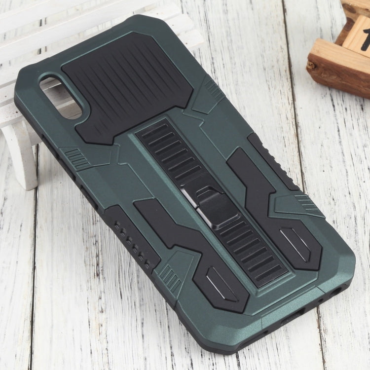For vivo Y91i Indonesia Version / Y91C Vanguard Warrior All Inclusive Double-color Shockproof TPU + PC Phone Case with Holder