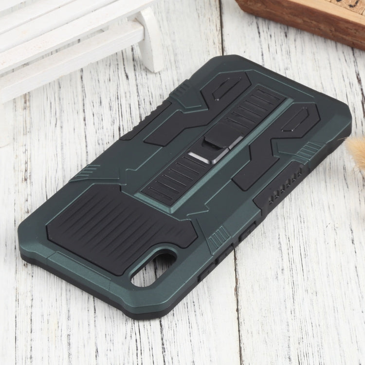 For vivo Y91i Indonesia Version / Y91C Vanguard Warrior All Inclusive Double-color Shockproof TPU + PC Phone Case with Holder