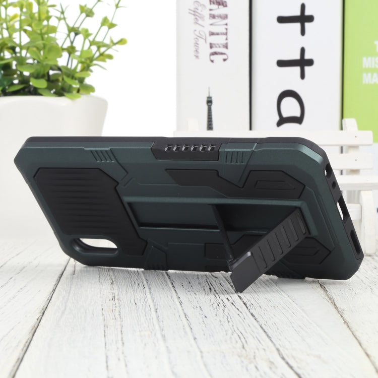 For vivo Y91i Indonesia Version / Y91C Vanguard Warrior All Inclusive Double-color Shockproof TPU + PC Phone Case with Holder