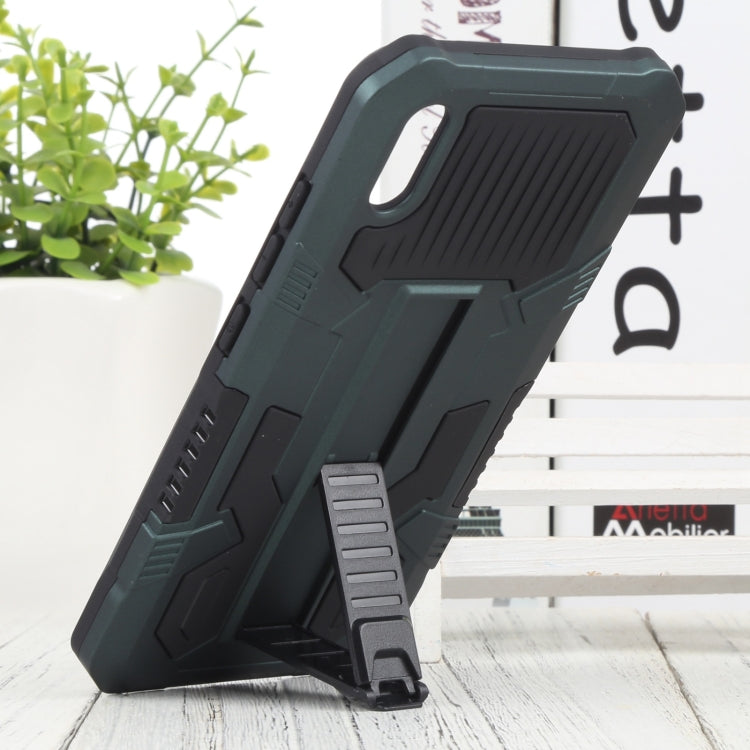 For vivo Y91i Indonesia Version / Y91C Vanguard Warrior All Inclusive Double-color Shockproof TPU + PC Phone Case with Holder